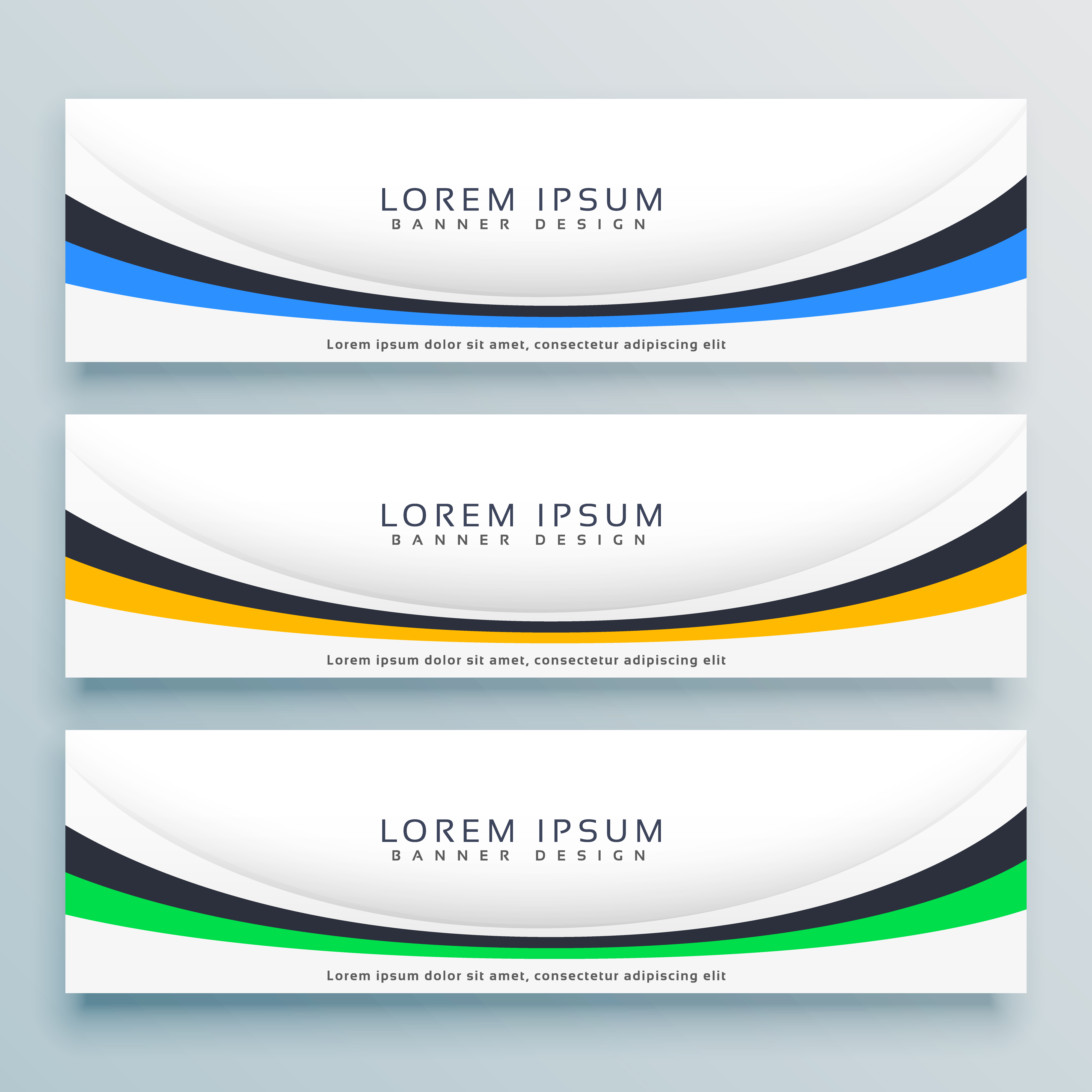 modern clean banners set design background Download Free 