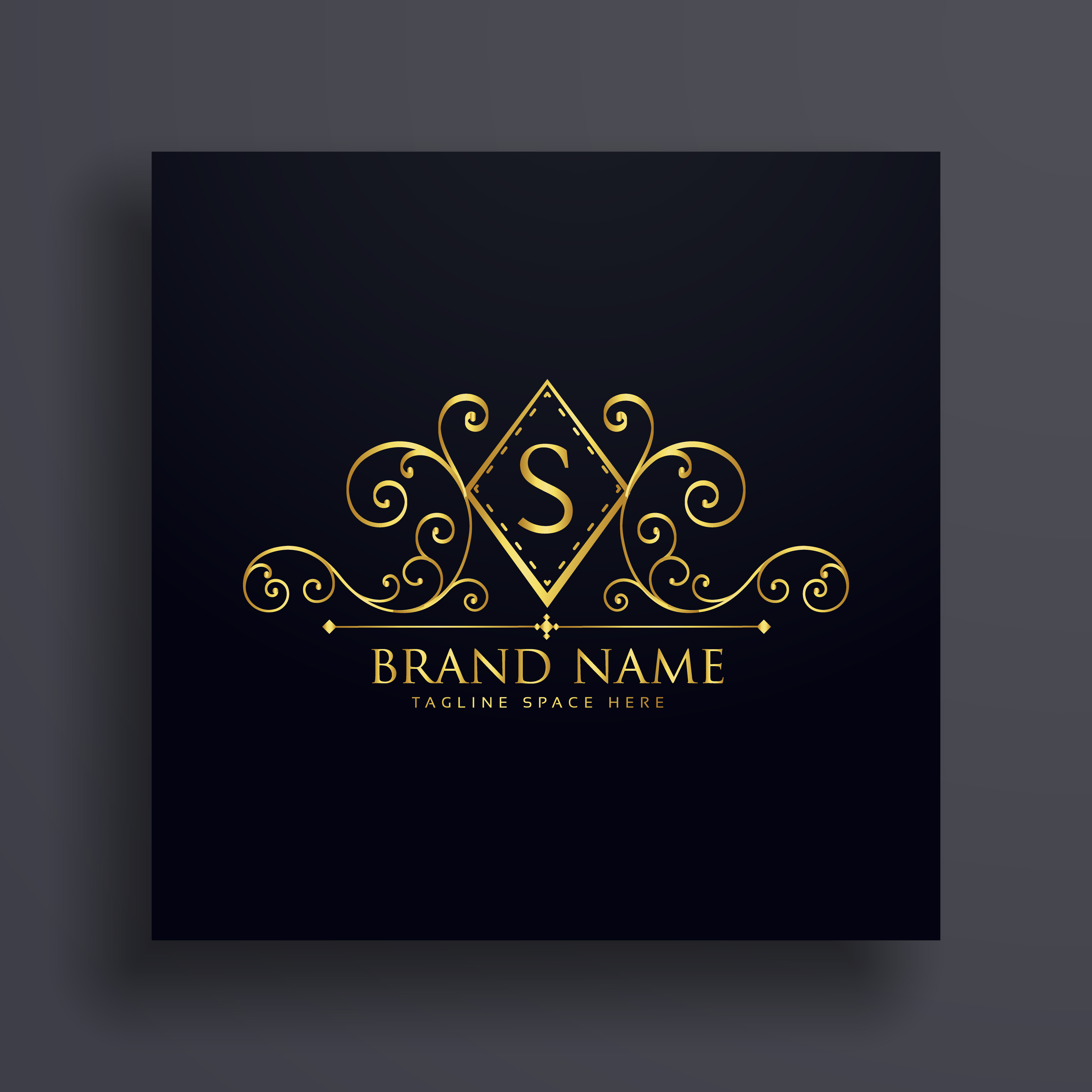 luxury logo concept design with letter S - Download Free ...