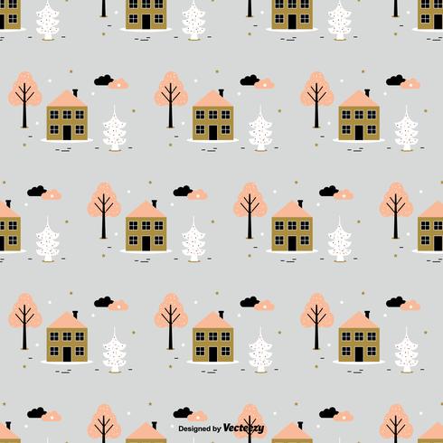 Seamless Winter Vector Pattern