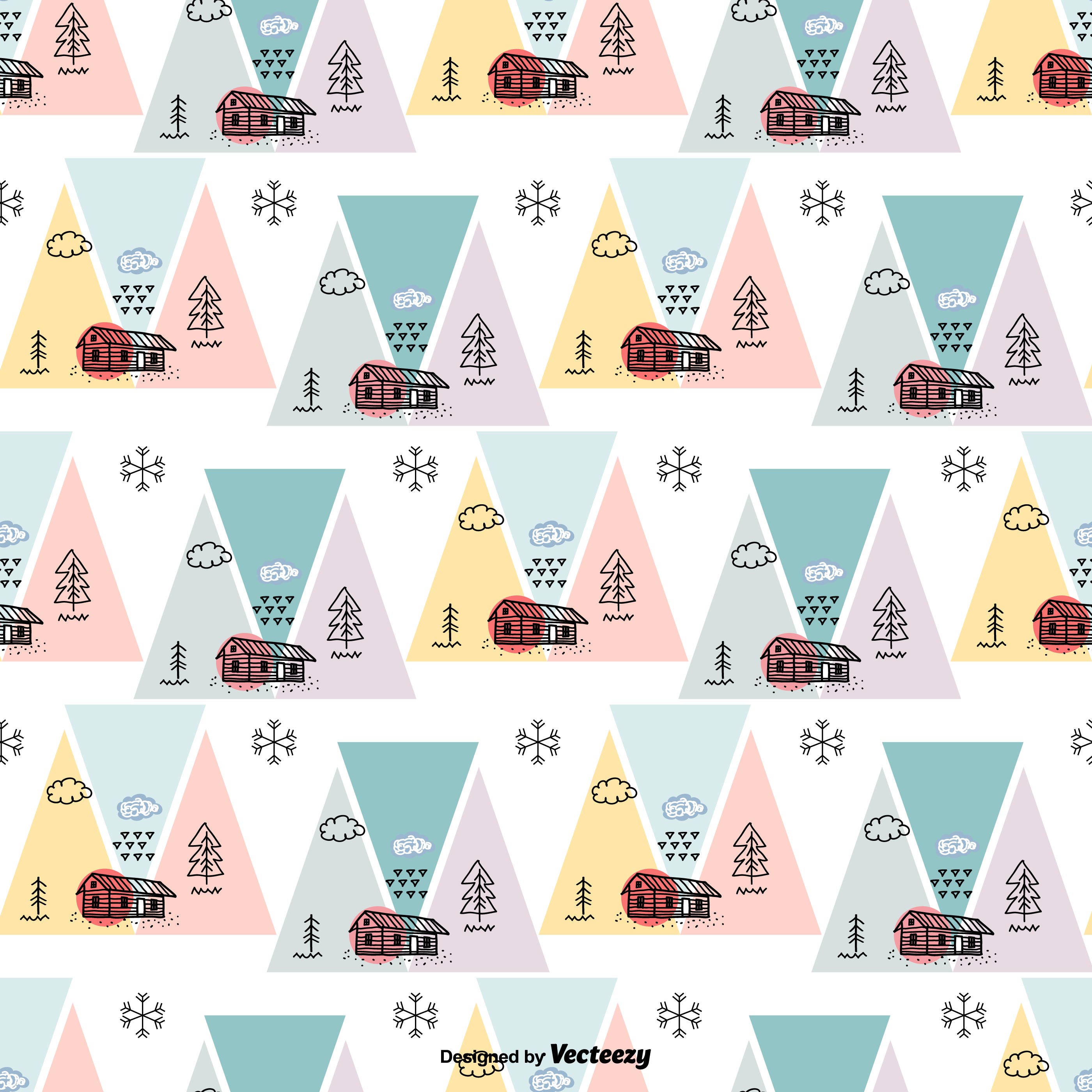 Scandinavian Geometric Vector Pattern 169023 Vector Art at Vecteezy