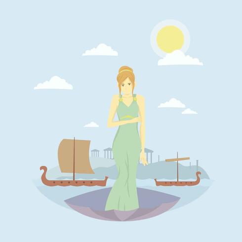 Free Aphrodite God Illustration vector