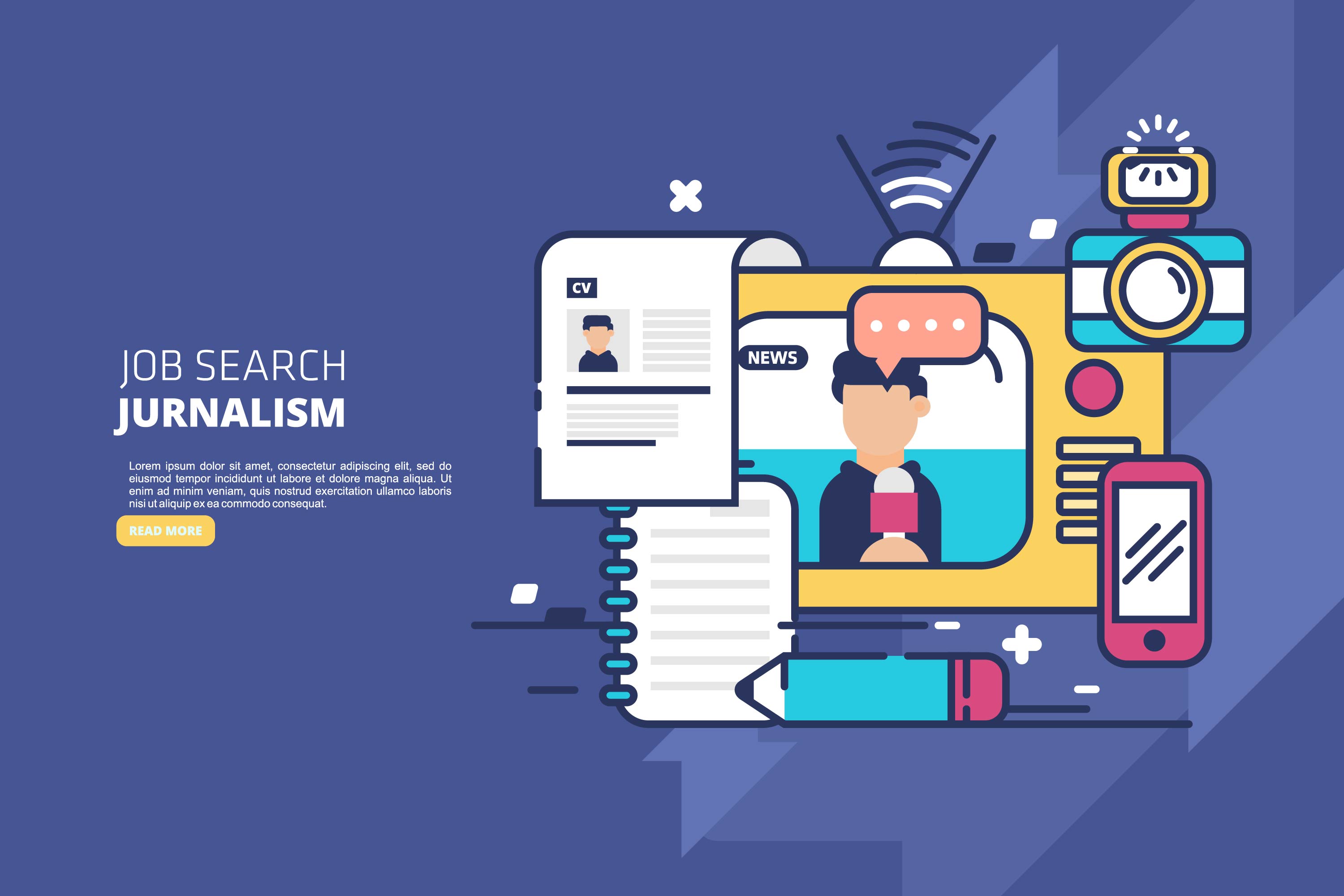 Job Search Illustration 169099 Vector Art at Vecteezy