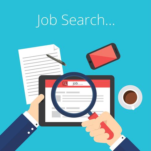 Job Search Free Vector