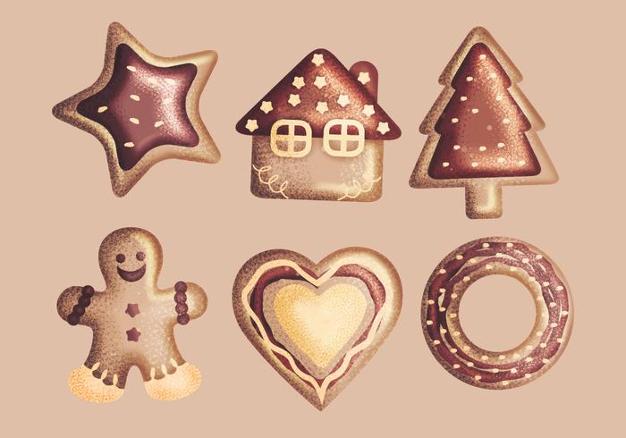 Vector Ginger Bread Cookies