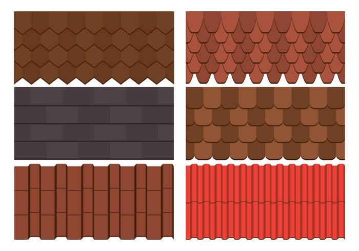 Roof Tile Vector Set