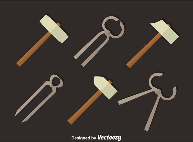 Blacksmith Metal Tools Vector