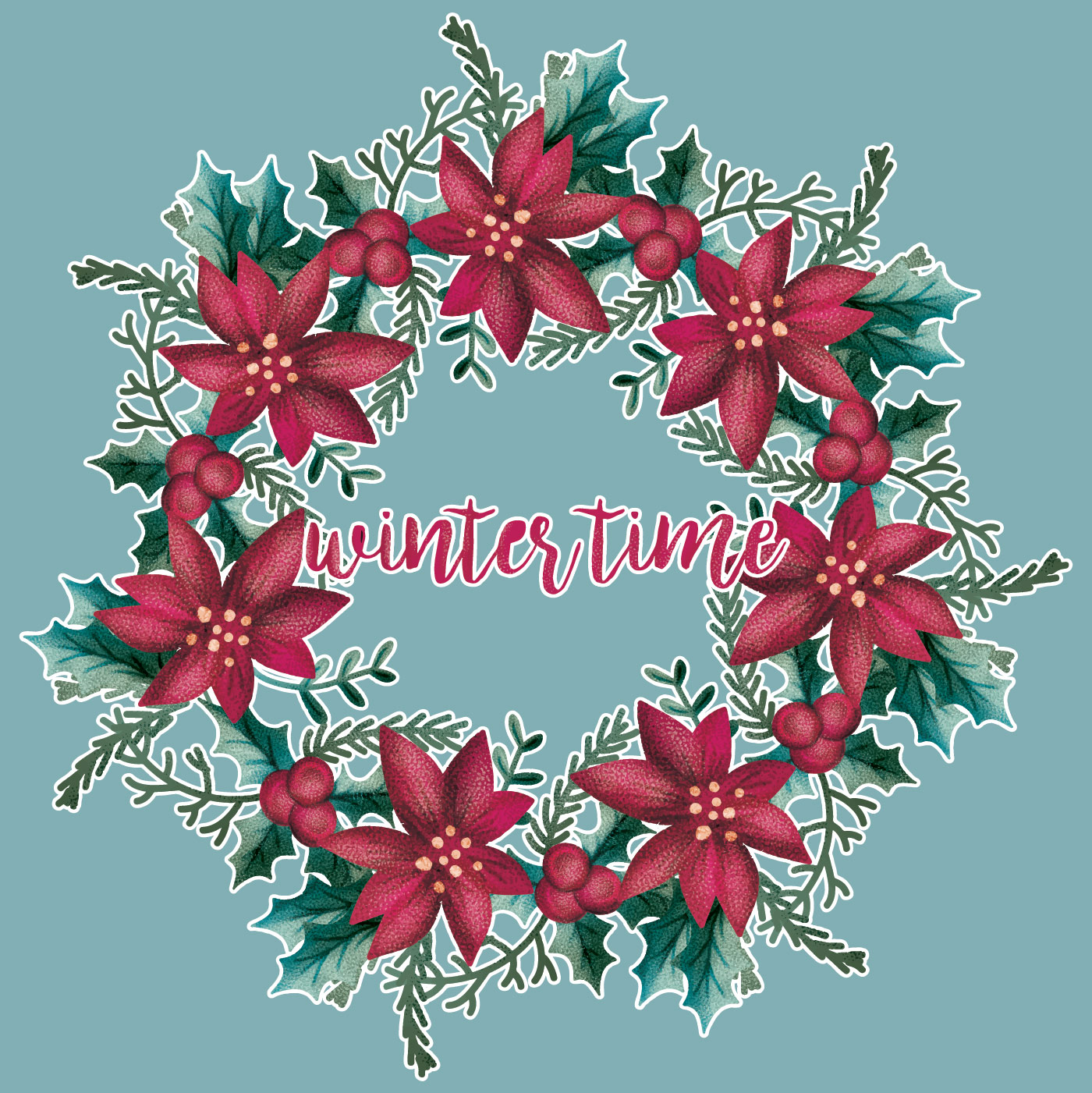 Download Vector Holiday Wreath - Download Free Vectors, Clipart ...
