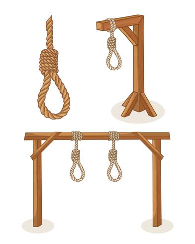 Gallows Rope Illustration vector