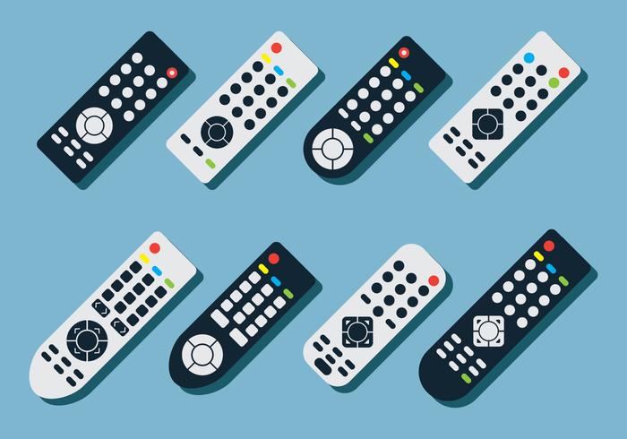 TV Remote Vector Set