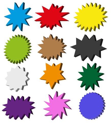 Vector Set Of Price Flash Badges