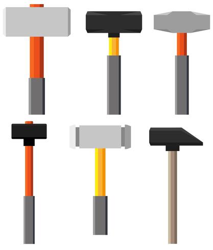 Vector Sledgehammer Flat Icons