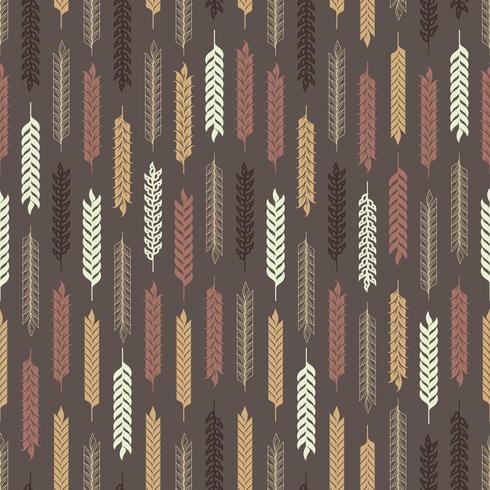 Vector Wheat Ears SEAMLESS Pattern