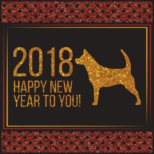 Vector Year of The Dog Illustration