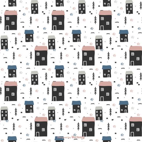 Scandinavian Winter Vector Pattern