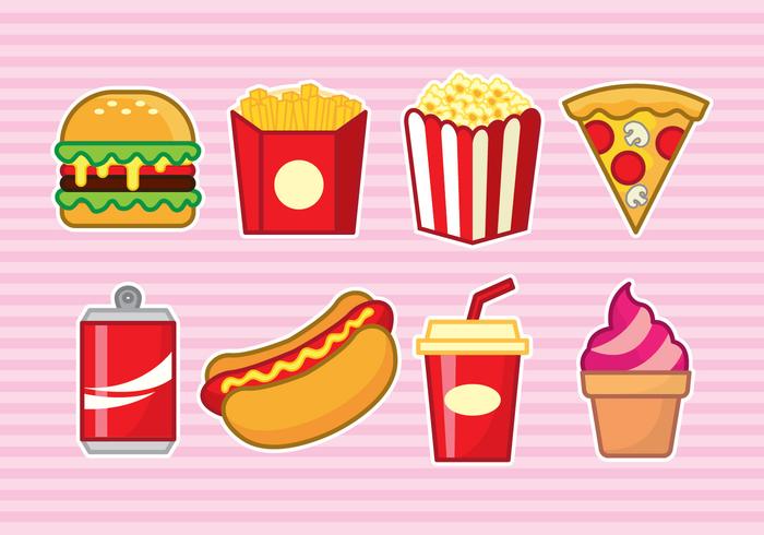 Concession Icon Set vector