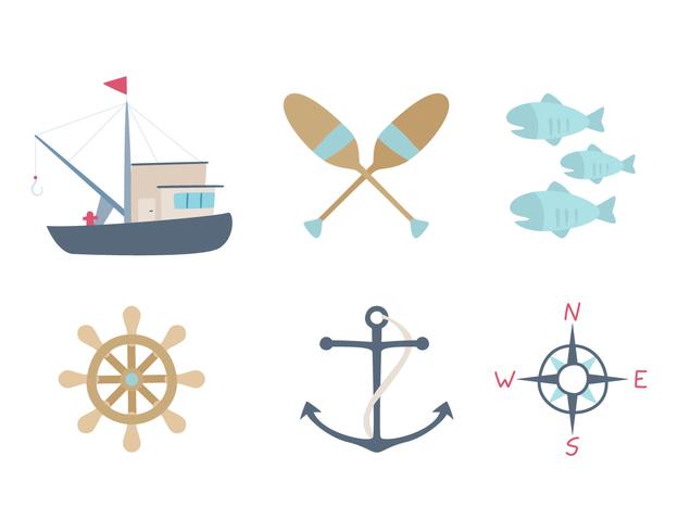 Free Outstanding Set of fishing Vectors