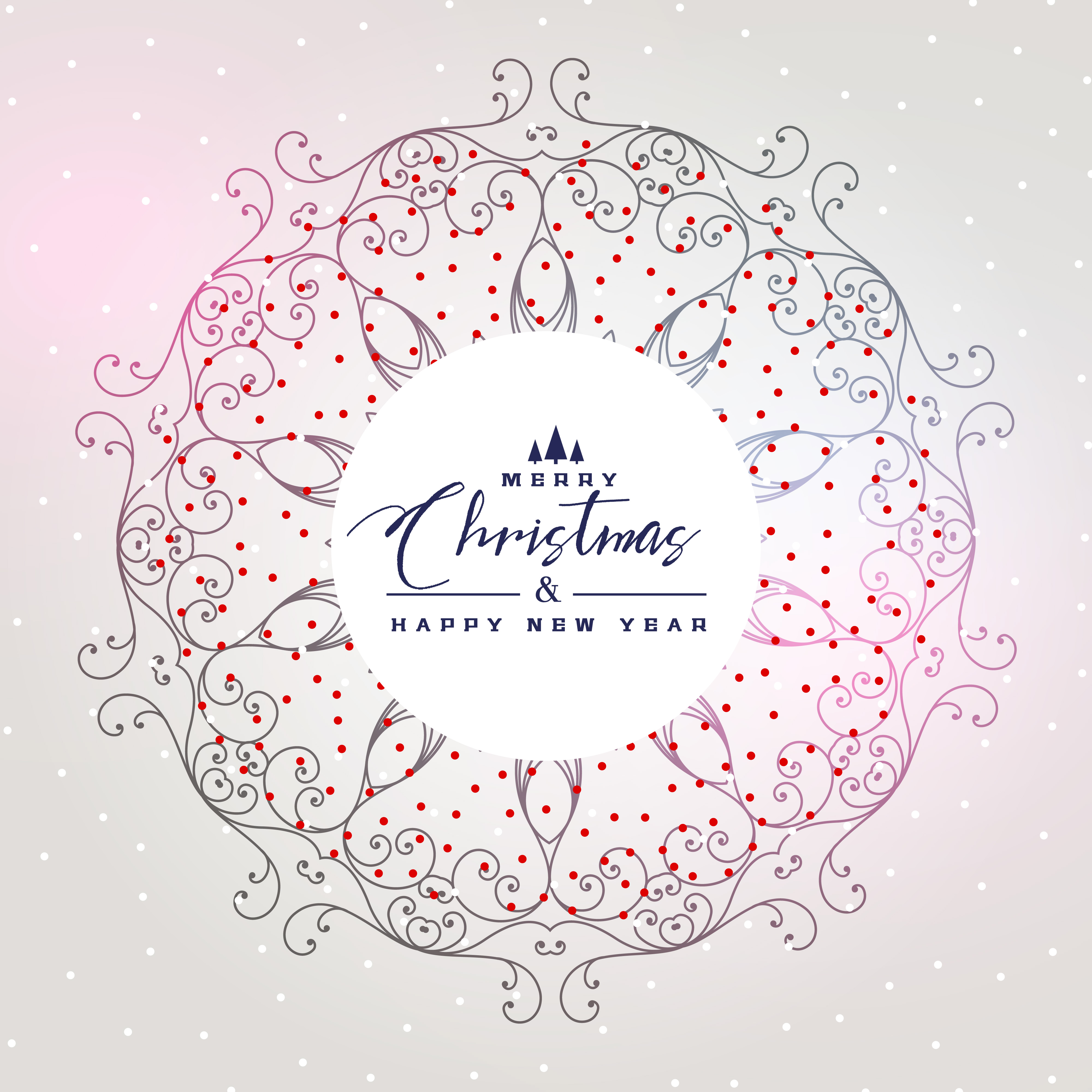 Download beautiful christmas background with mandala decoration ...