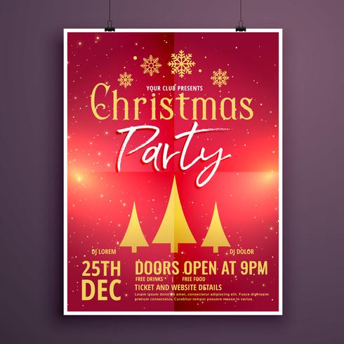 Christmas Party Flyer Design Template Card Stock Images Page Everypixel