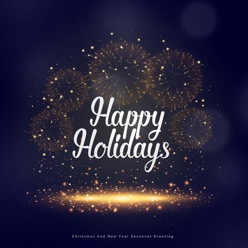 happy holidays seasonal greeting for christmas and new year - Download ...