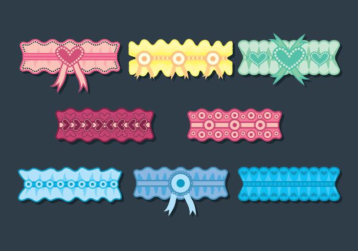 Garter Vector Set