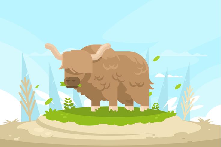 Ilustración de Yak vector