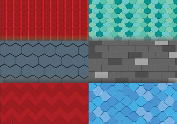 Roof Tile Texture Vector Pack