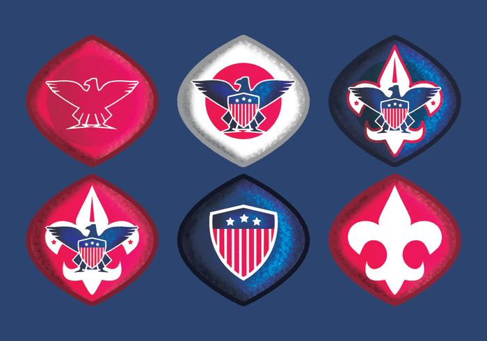 Insignias Eagle Scout de vector