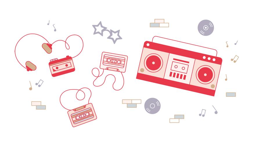 Vector de cassette gratis