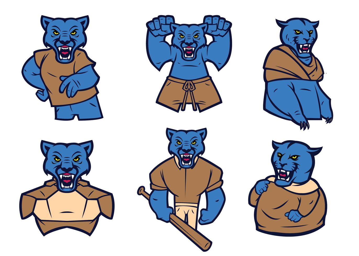 Panther Mascot Vector 170708 Vector Art at Vecteezy