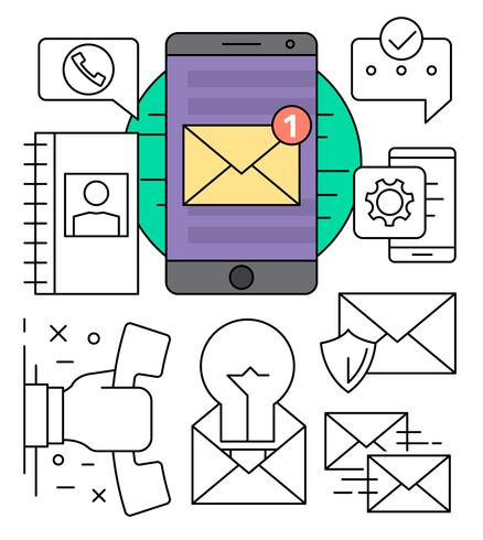 Free Communication Icons vector