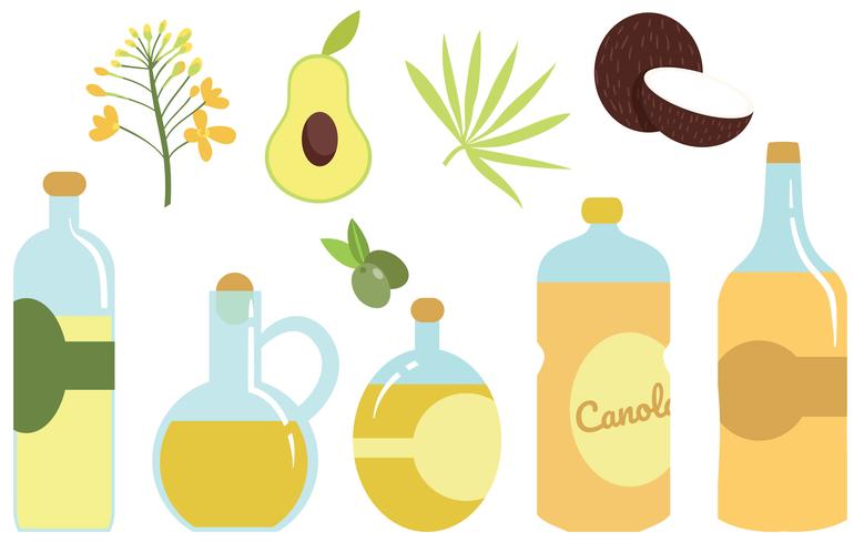 Vectores de aceites vegetales gratis