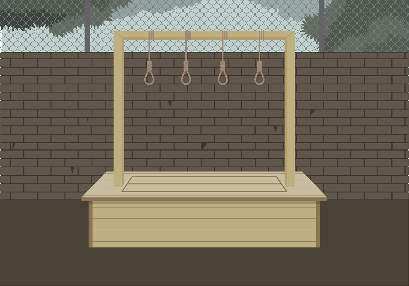 Gallows Illustration Free Vector 170783 Vector Art at Vecteezy