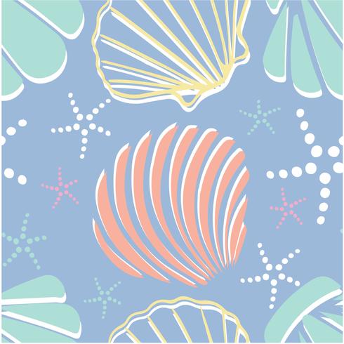 Scallops Seamless Pattern Vector