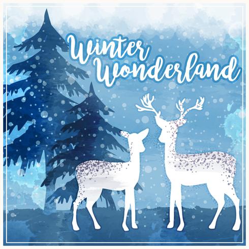 Vector Winter Wonderland Illustration