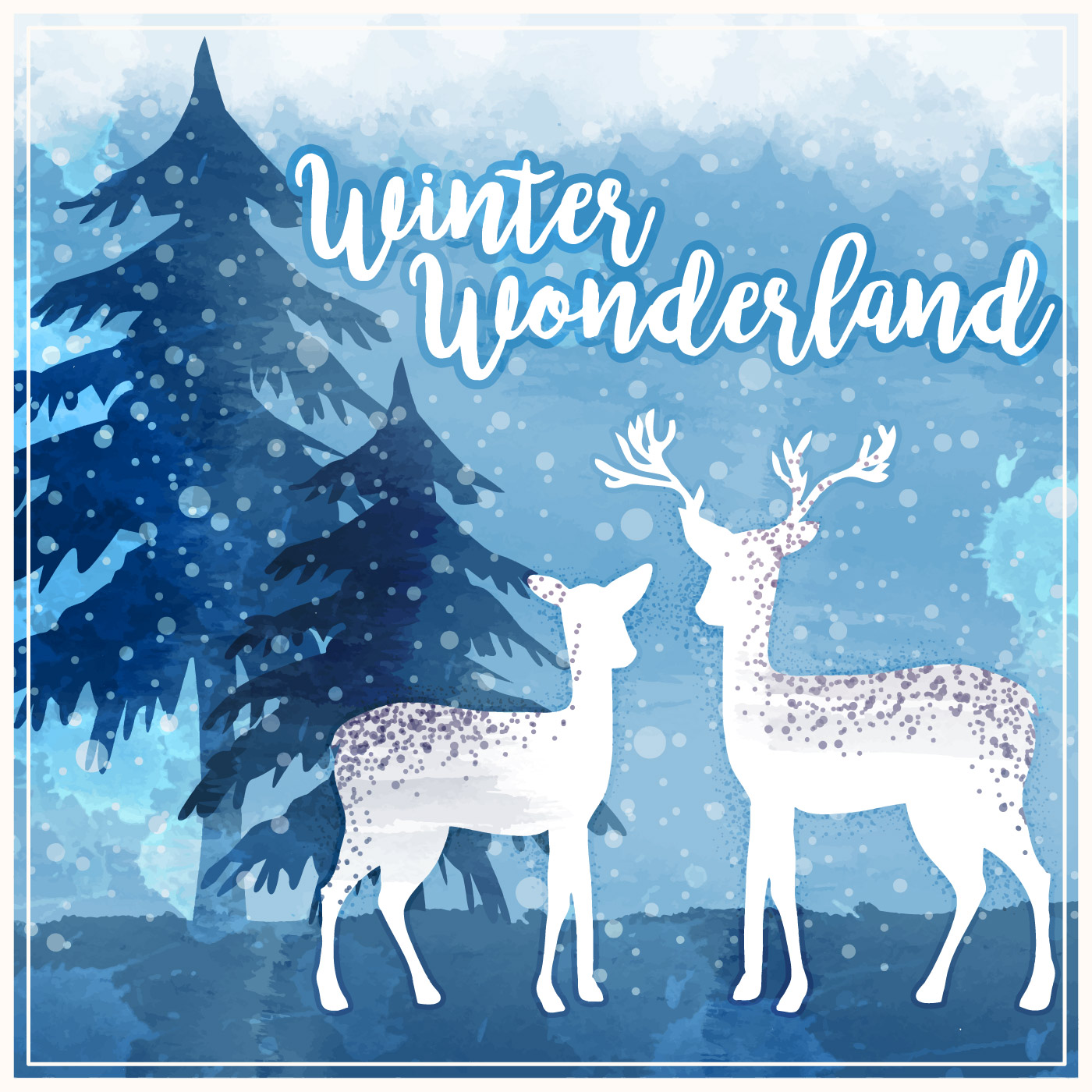 Winter Wonderland Banner Clip Art