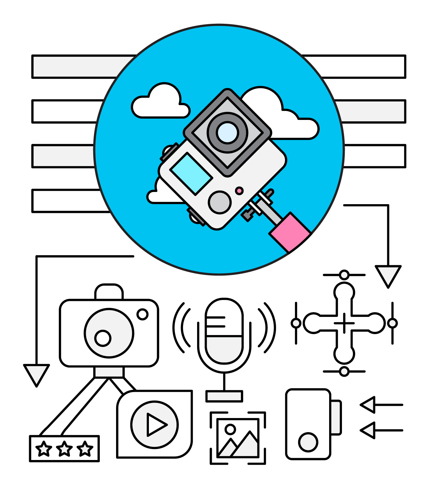 Gopro Vector Art, Icons, and Graphics for Free Download
