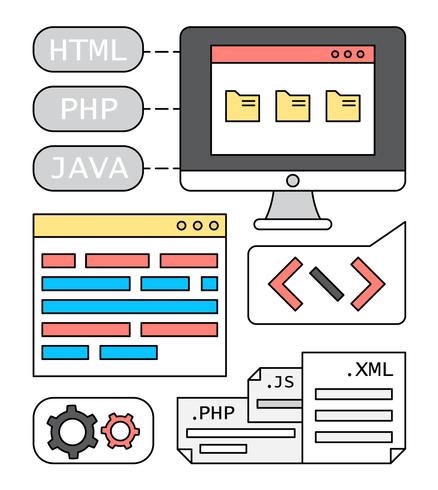 Linear Web Development Vectors