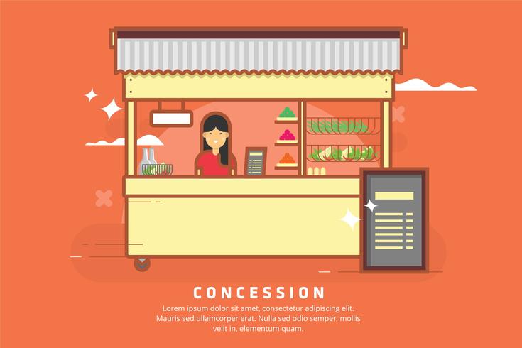 Concession Illustration vector