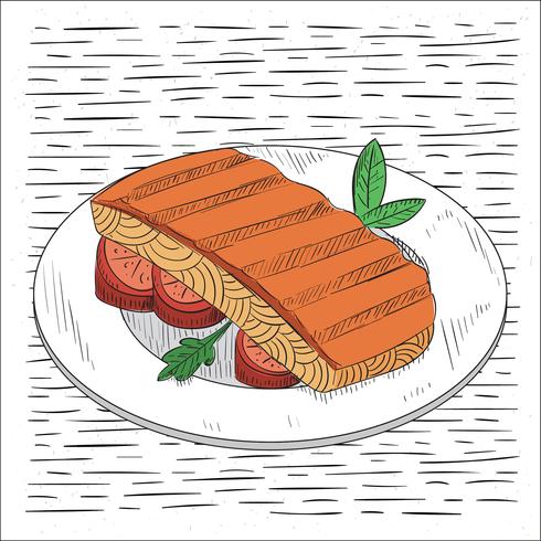 Free Hand Drawn Vector Food Illustration