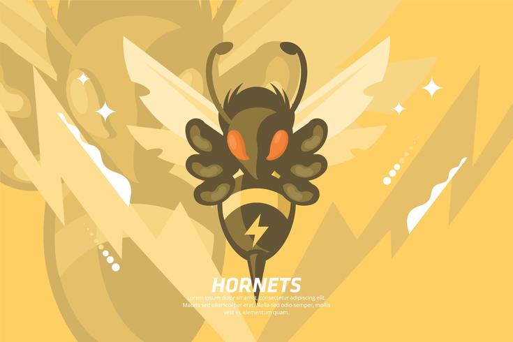 Ilustración de Hornet vector