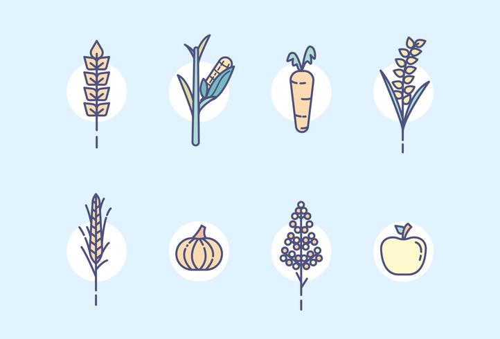 Farm Plants Vector