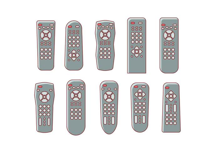 Free TV Remote Collection Vector