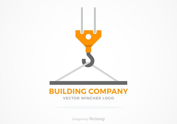 Winch Construction Vector Logo Concept