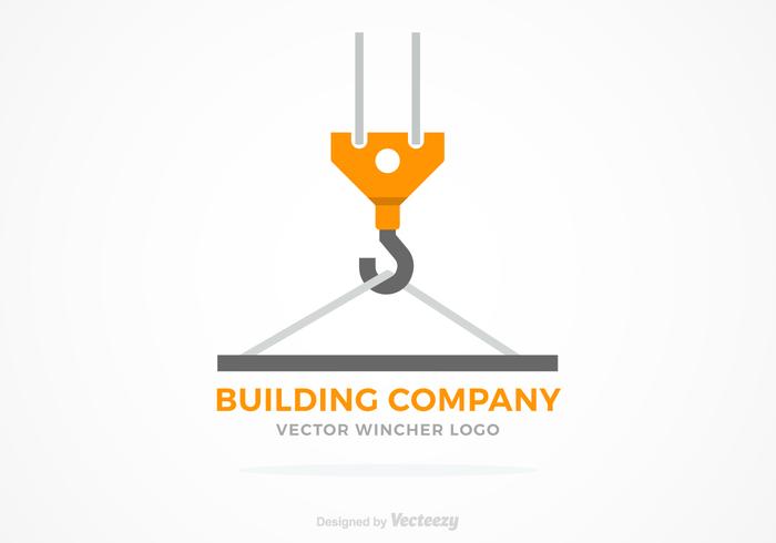 Winch Construction Vector Logo Concept