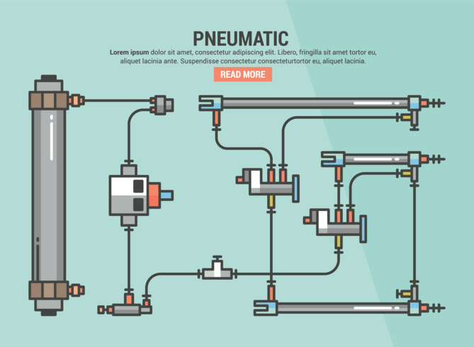 Infografía neumática vector