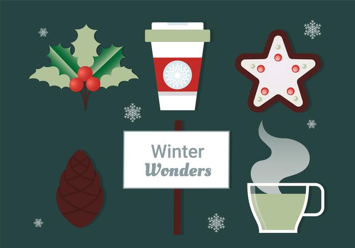 Elementos de Navidad de Vector de diseño gratis