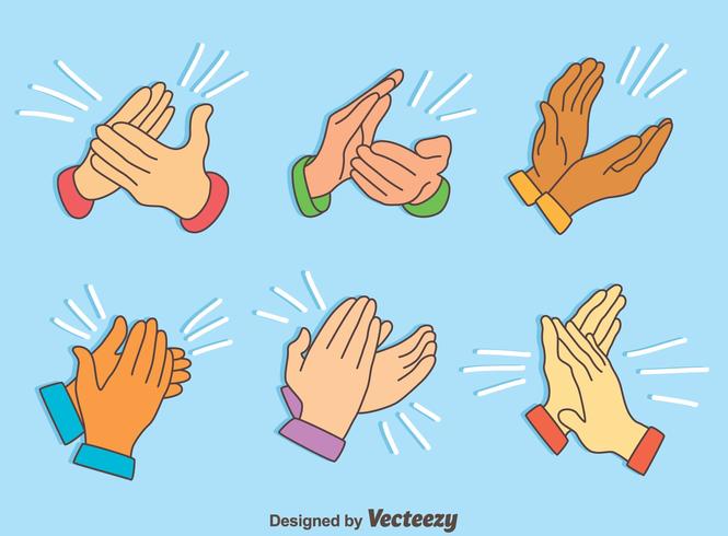 Hands Clapping Collection Vectors