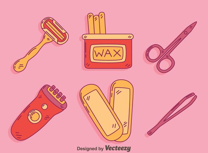 Hair Remove Tools Vector