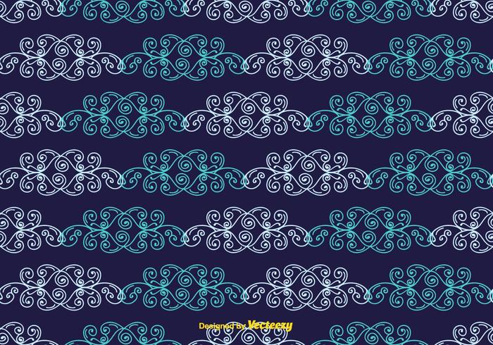 Blue Vintage Pattern vector