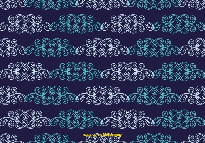 Blue Vintage Pattern vector